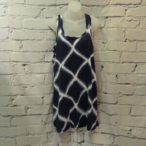 Loft Blue & White Tie-Die Swimsuit Cover Up/Sun Dress
